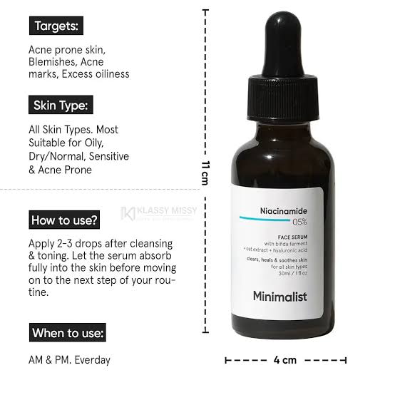 MINIMALIST NIACINAMIDE 5% FACE SERUM
