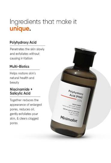 MINIMALIST POLYHYDROXY ACID FACE TONER