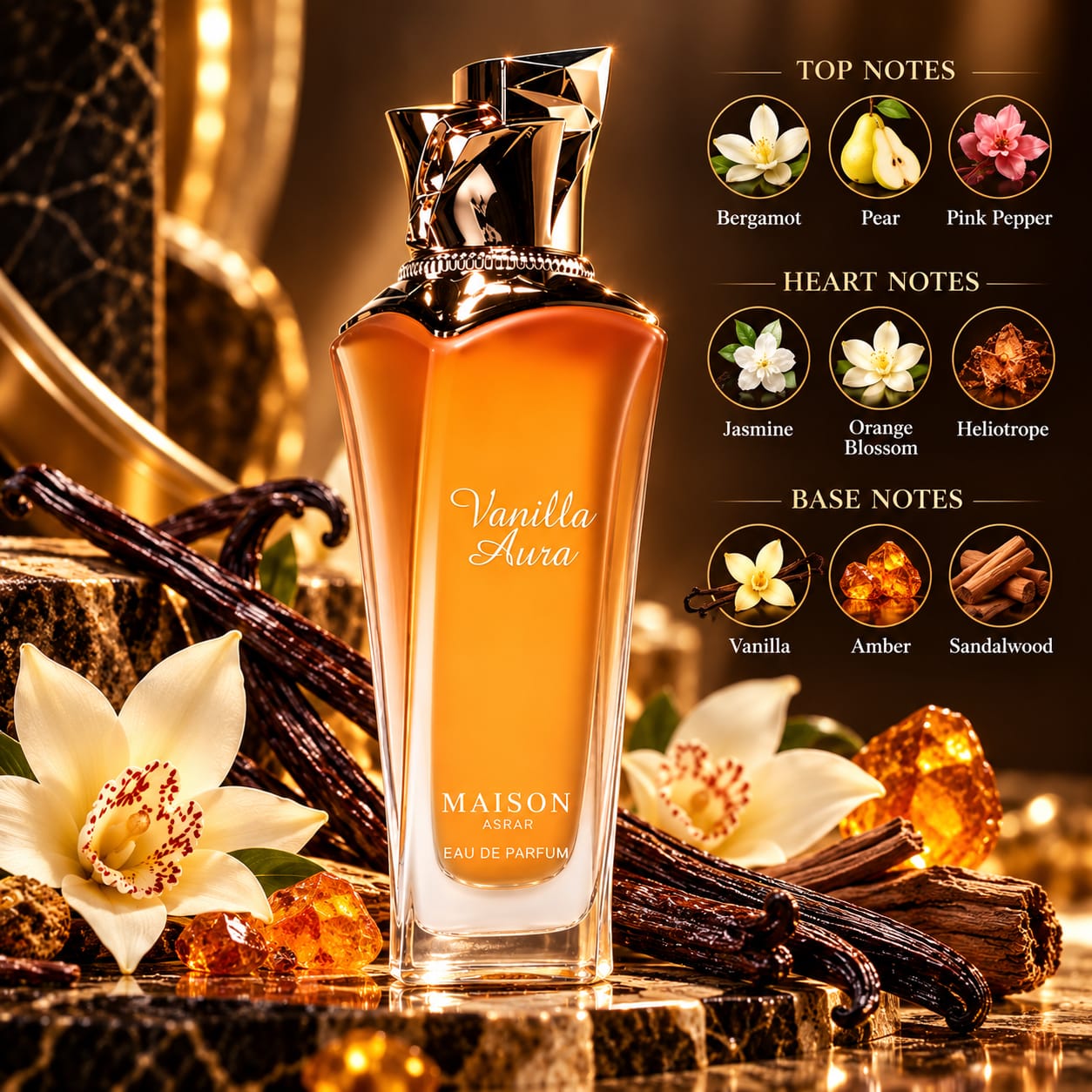 Maison Asrar Vanilla Aura Perfume EDP 100ml