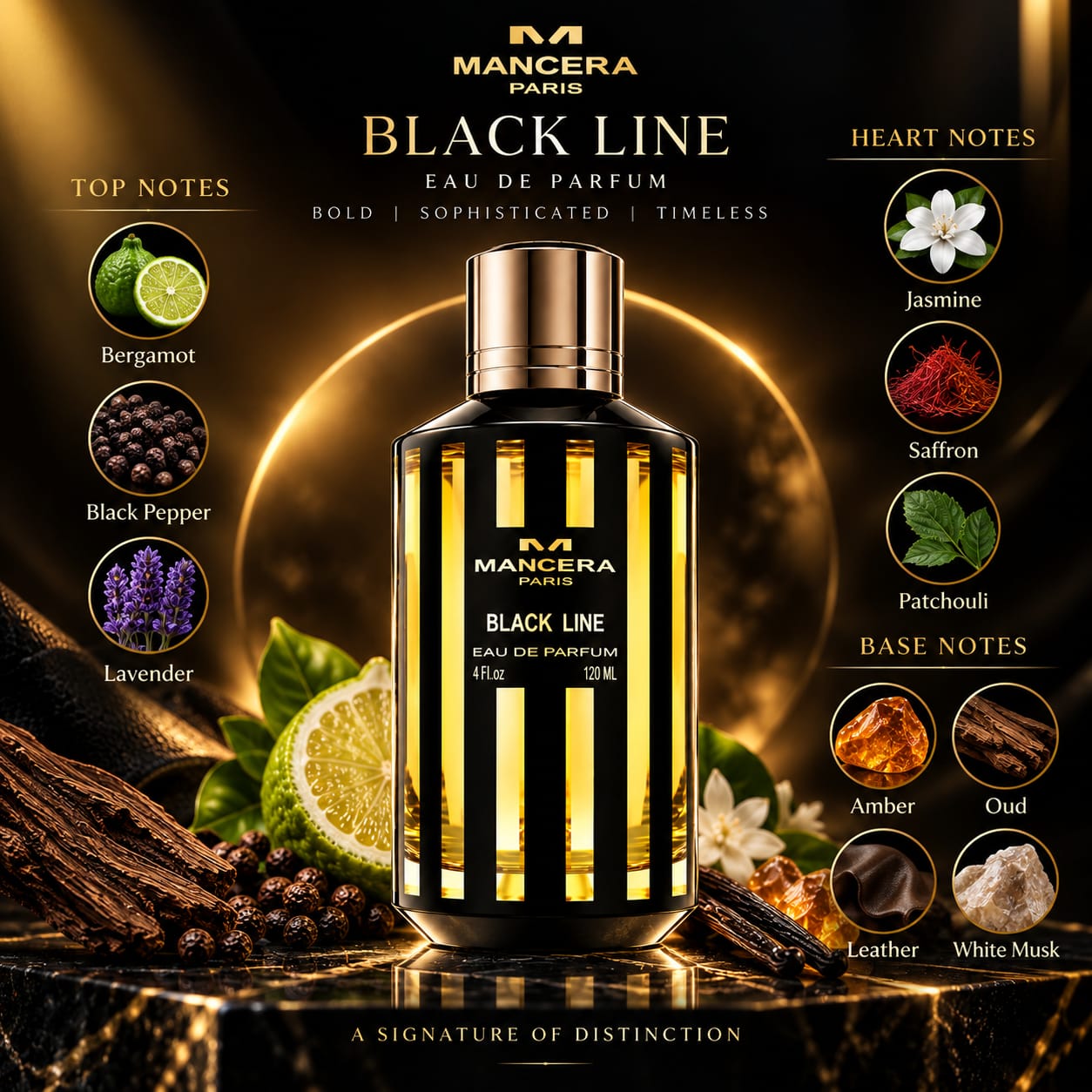 Mancera Black Line Perfume EDP 120ml
