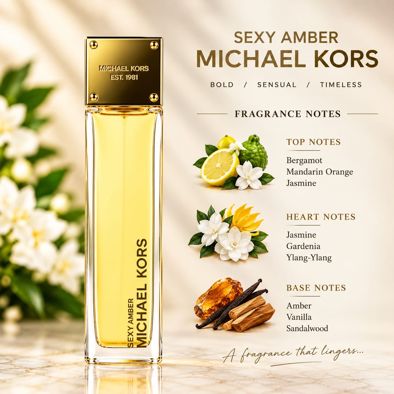 Michael Kors Sexy Amber Perfume For Women EDP 100ml