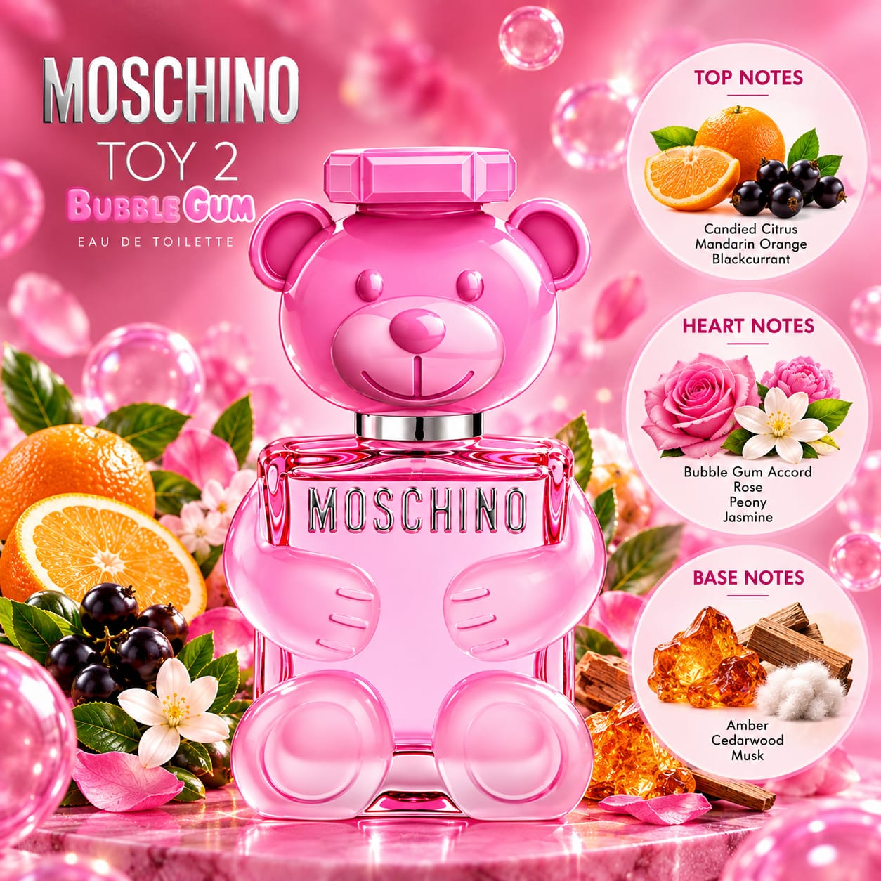 Moschino Toy 2 Bubble Gum Perfume For Women EDT 100ml