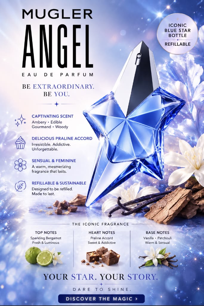 Mugler Angel Perfume For Women EDP 100ml