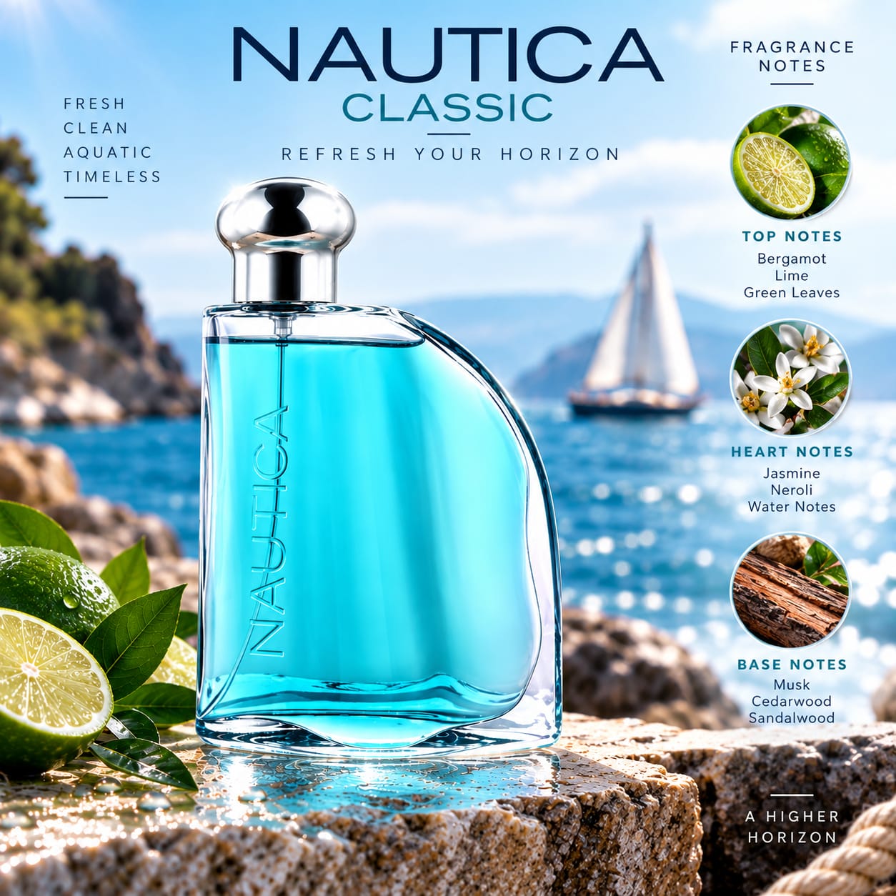 Nautica Classic Perfume For Men EDT 100ml