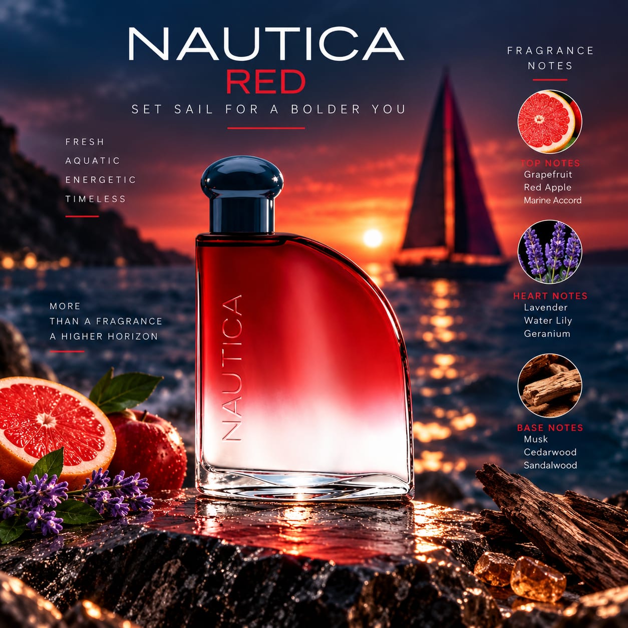 Nautica Red Perfume For Men EDT 100ml