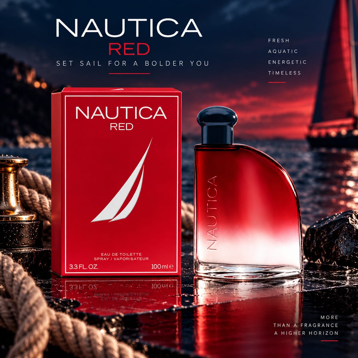 Nautica Red Perfume For Men EDT 100ml