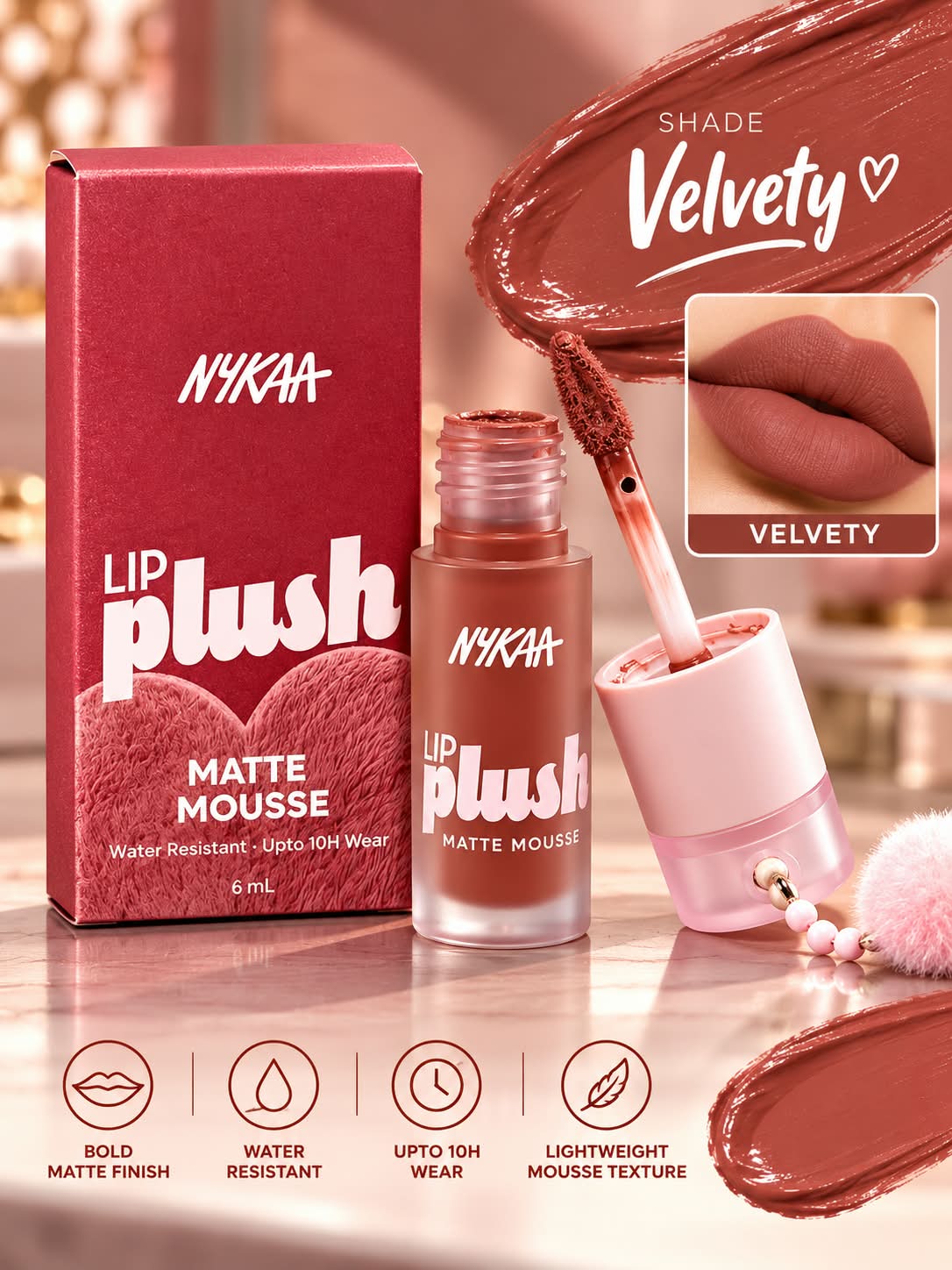 Nykaa Lip Plush Matte Mousse