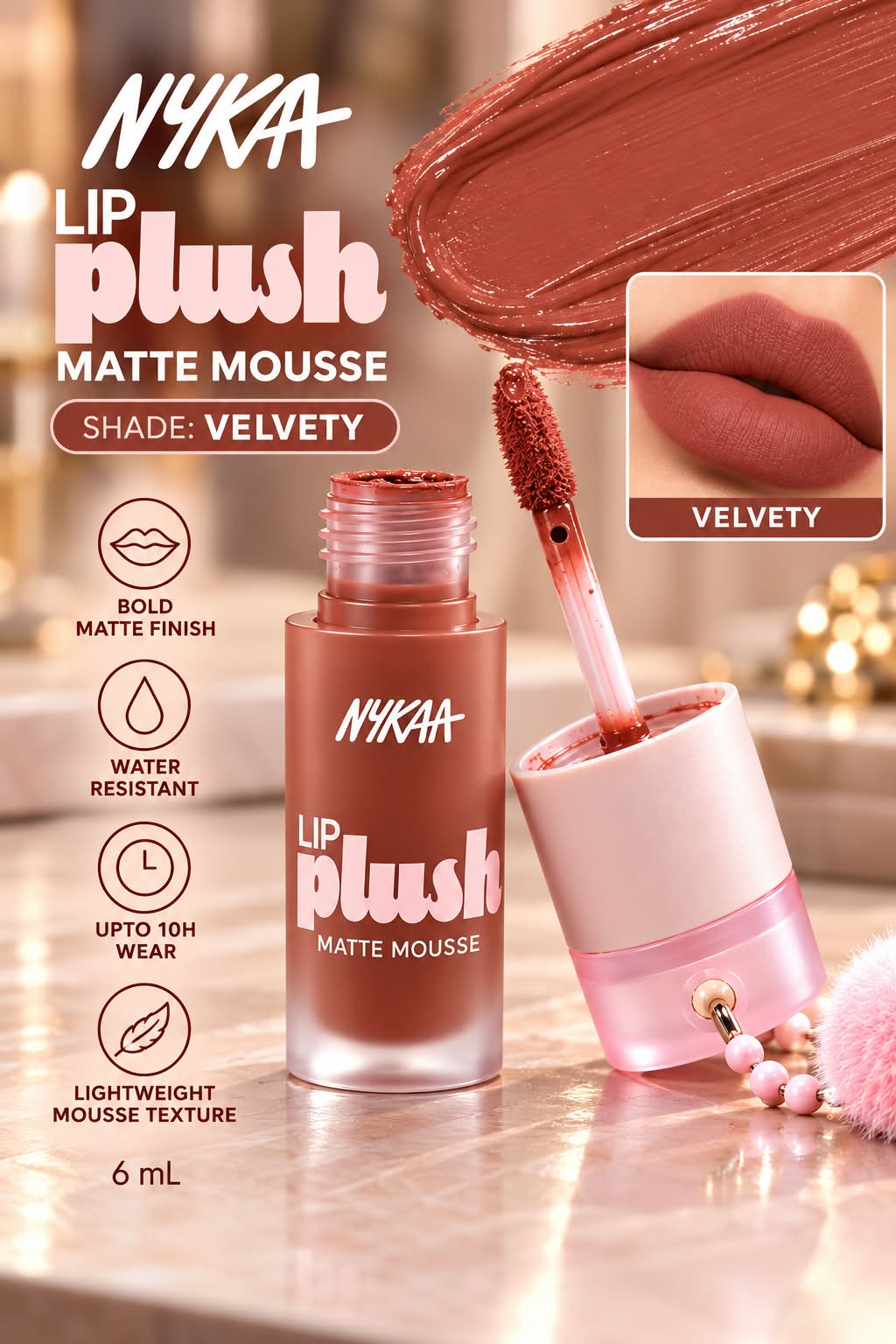 Nykaa Lip Plush Matte Mousse