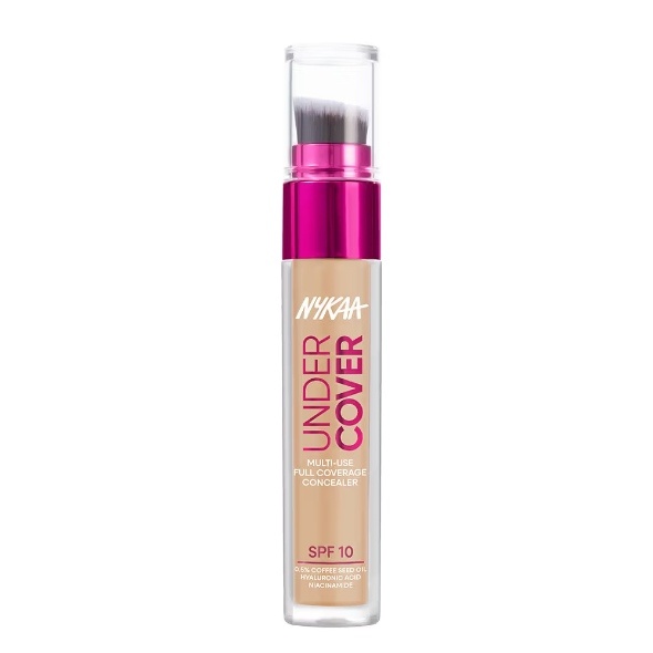NYKAA Undercover Multi-Use Full Coverage Concealer-Hyaluronic Acid & Niacinamide Concealer (03N, 3 ml)