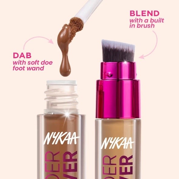 NYKAA Undercover Multi-Use Full Coverage Concealer-Hyaluronic Acid & Niacinamide Concealer (03N, 3 ml)