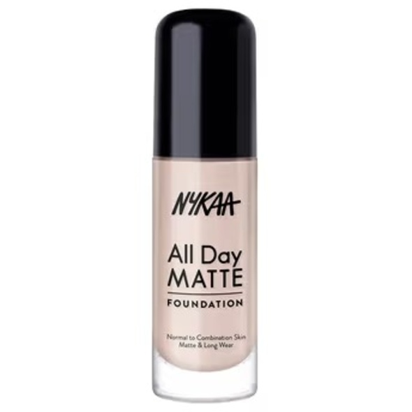 Nykaa All Day Matte Long Wear Liquid Foundation For Normal To Combination Skin