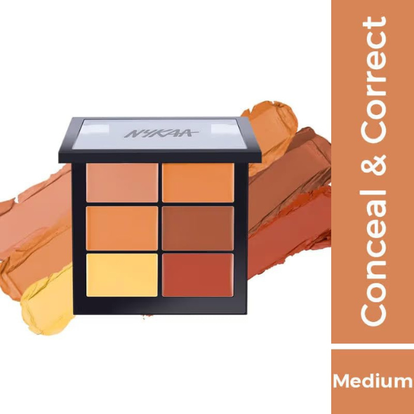 Nykaa Conceal and Correct Matte Palette Cream for Acne Prone Skin Medium 02