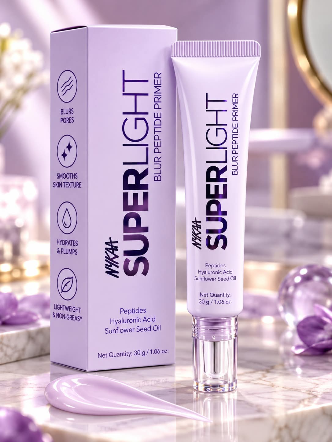Nykaa Cosmetics Superlight Blur Peptide Primer (30G)