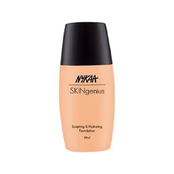 Nykaa Skingenius Sculpting & Hydrating Liquid Foundation Full Coverage For All Skin Type (30Ml) Dewy Finish