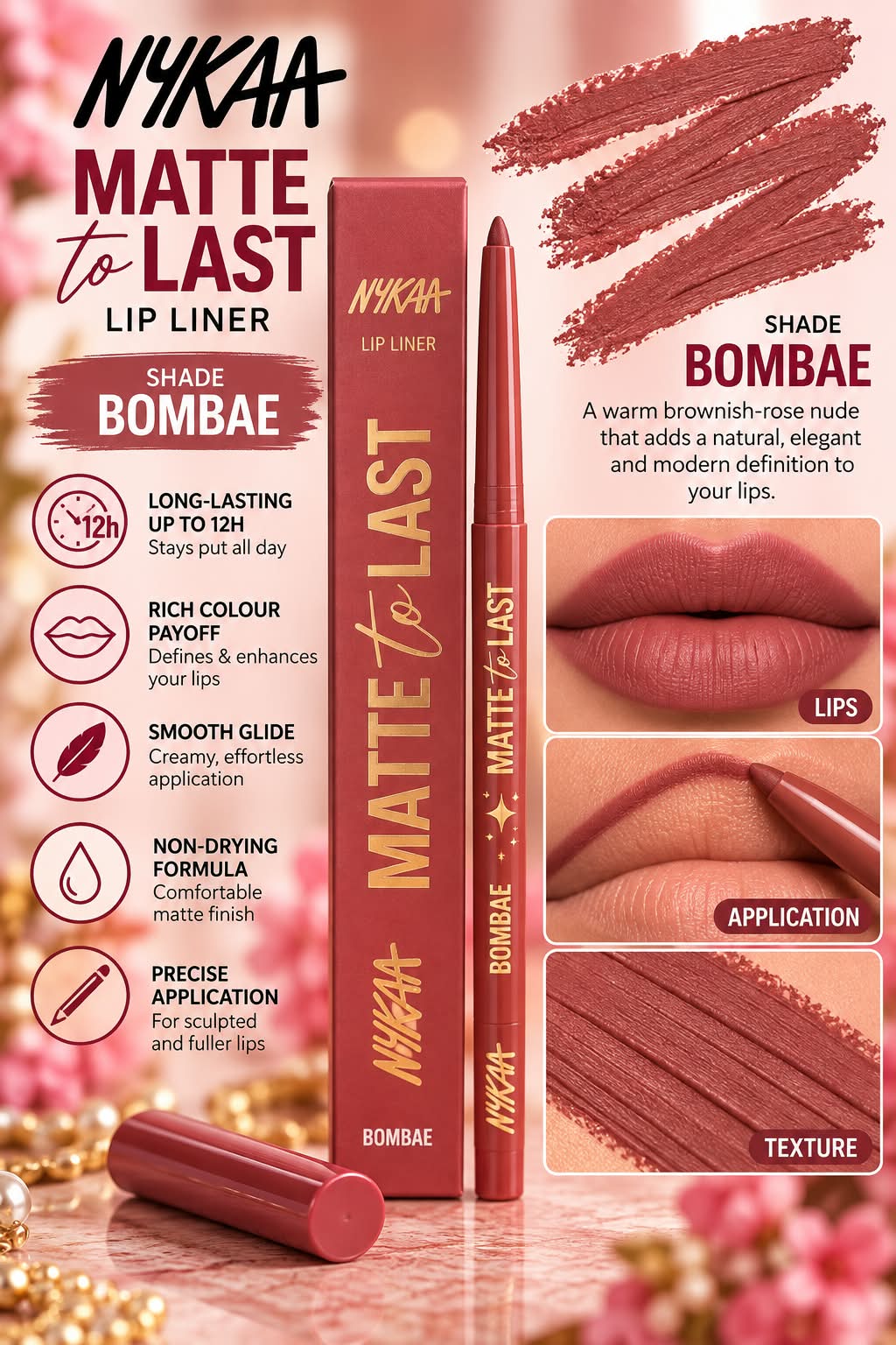 Nykaa Cosmetics Matte to Last Lip Liner