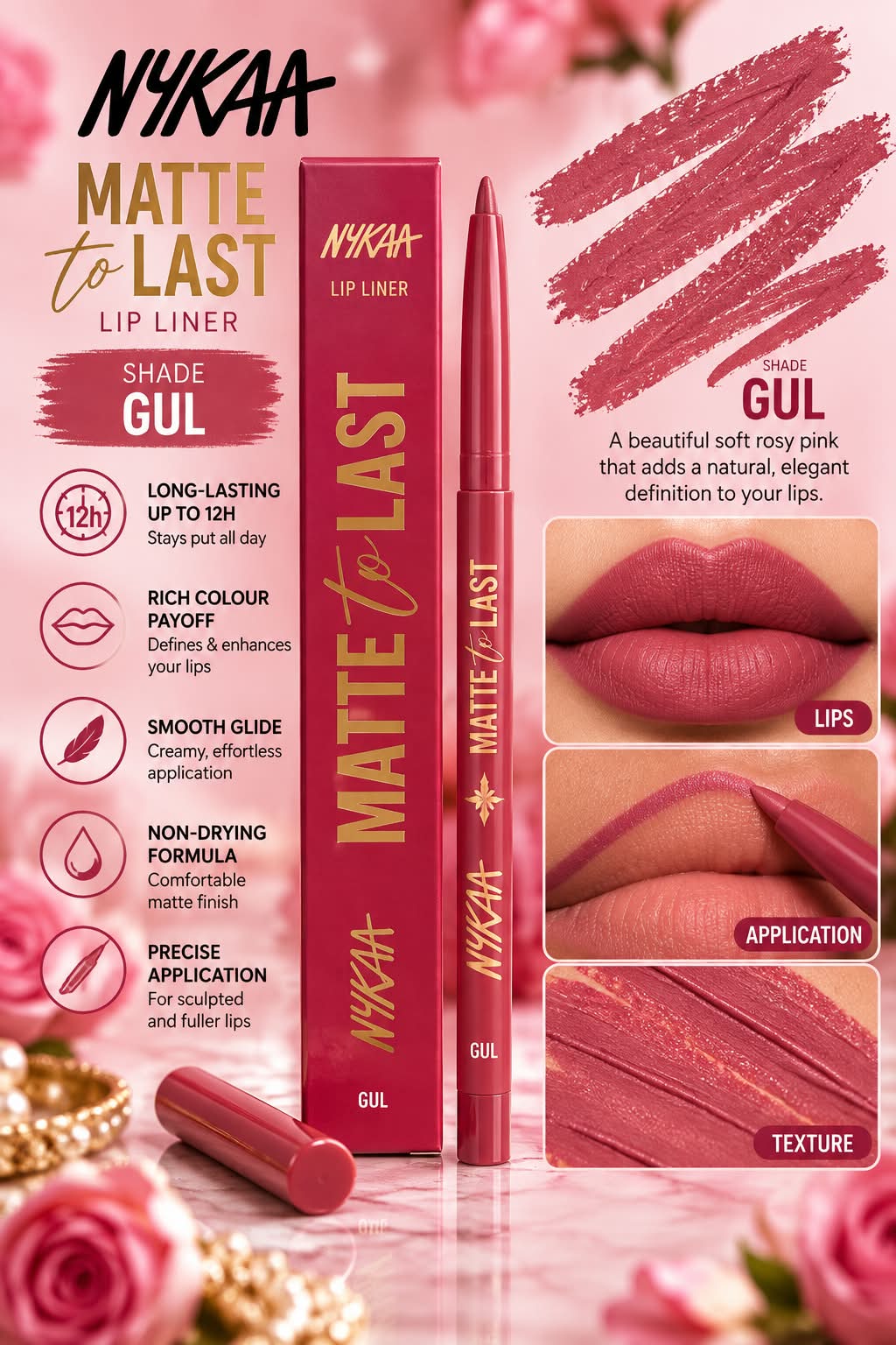 Nykaa Cosmetics Matte to Last Lip Liner