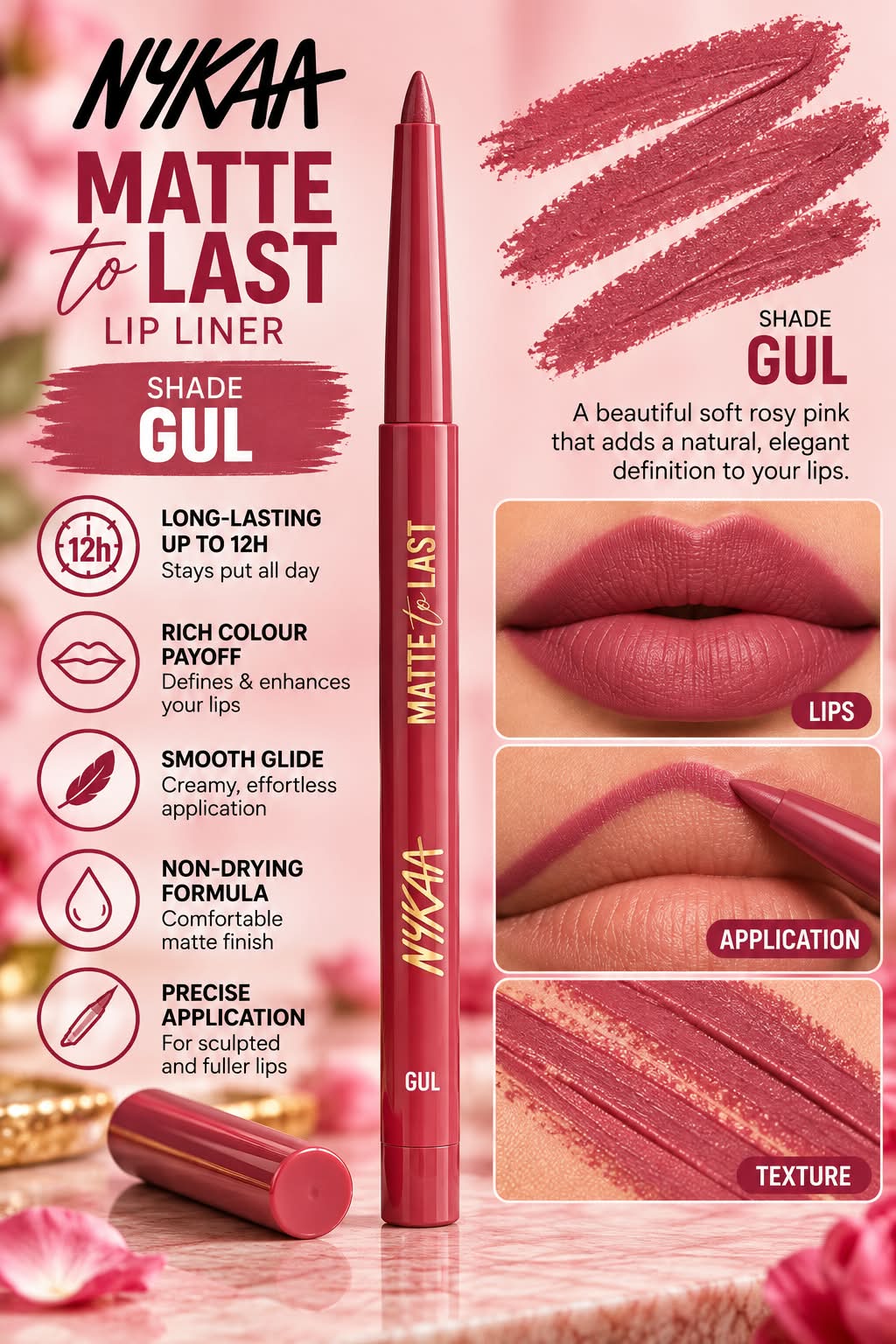 Nykaa Cosmetics Matte to Last Lip Liner