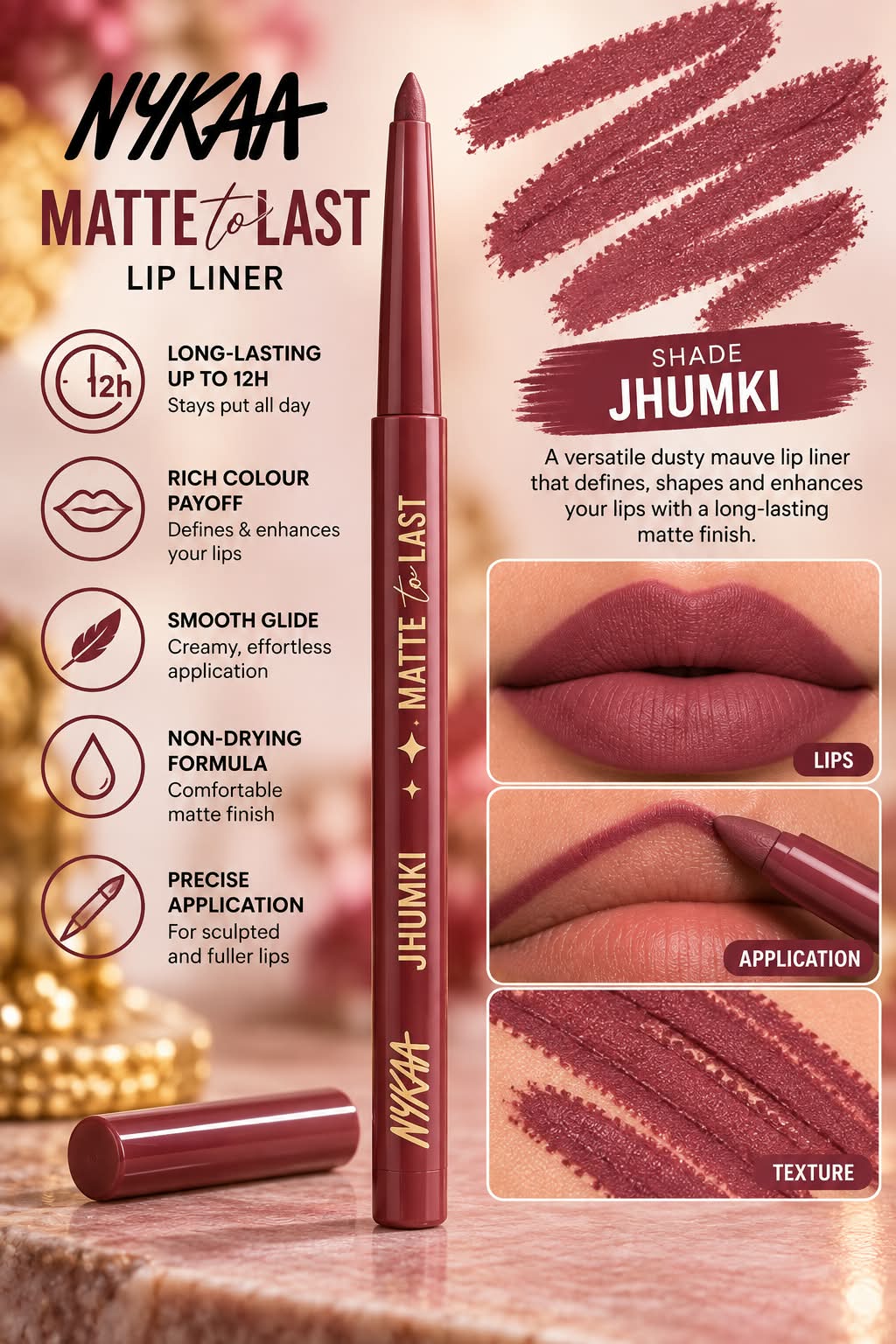 Nykaa Cosmetics Matte to Last Lip Liner