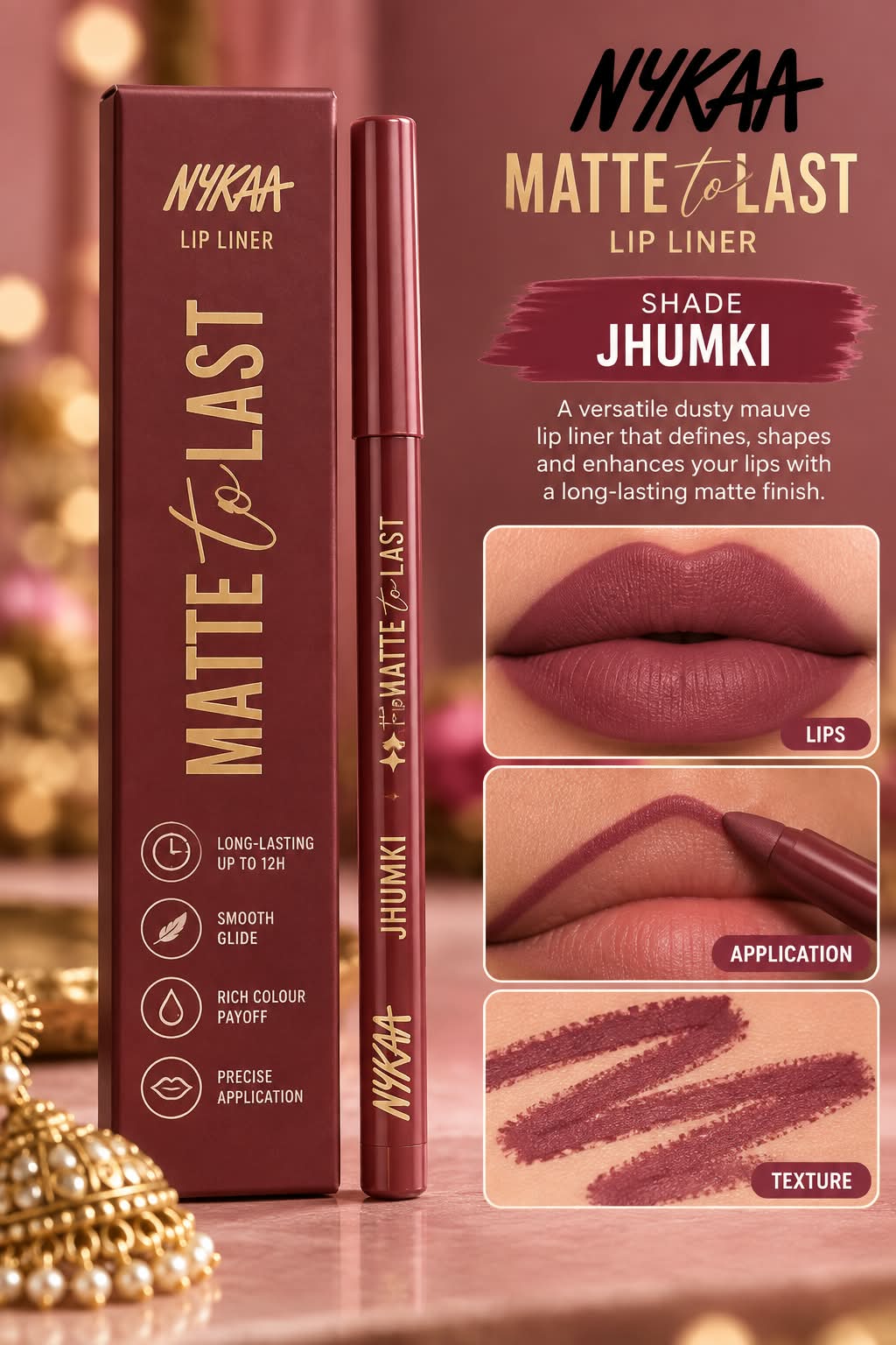 Nykaa Cosmetics Matte to Last Lip Liner