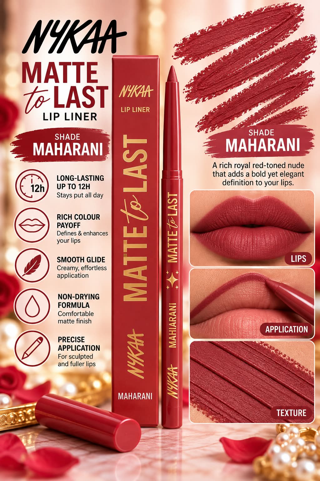 Nykaa Cosmetics Matte to Last Lip Liner