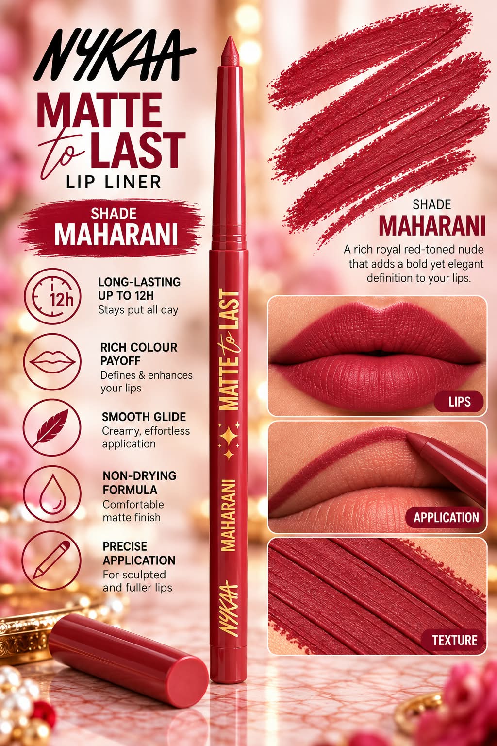 Nykaa Cosmetics Matte to Last Lip Liner