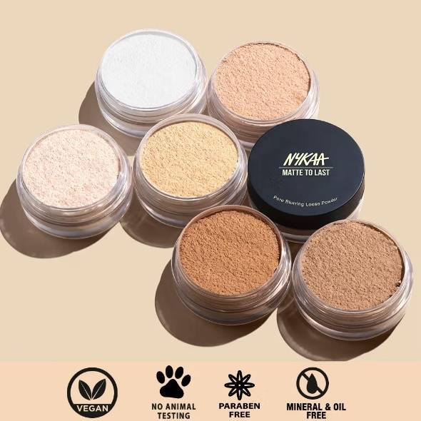 Nykaa Matte to Last Oil Control Loose Setting Powder - Bake, Blur & Set