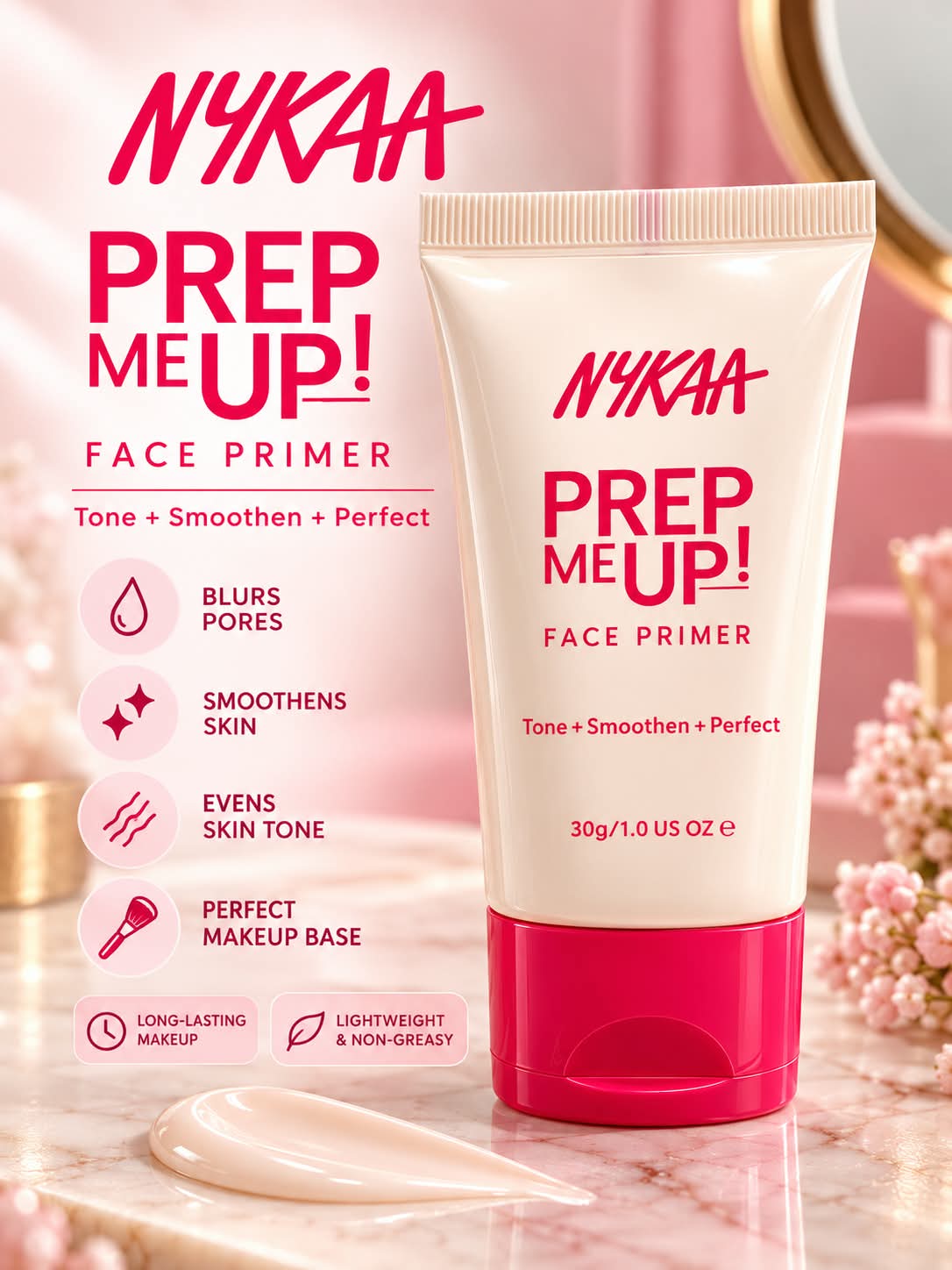 Nykaa Prep Me Up! Pore Minimizing + Matte Finish Face Primer