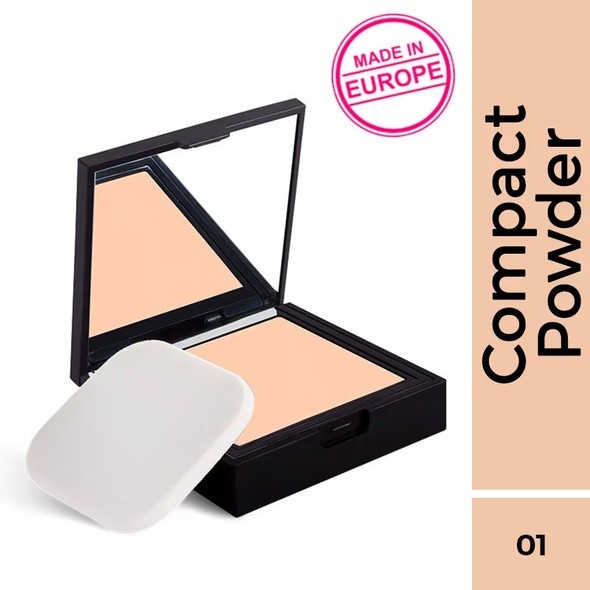 Nykaa SKINgenius Skin Perfecting & Hydrating Matte Powder Compact - Natural Ivory 01 (9g)