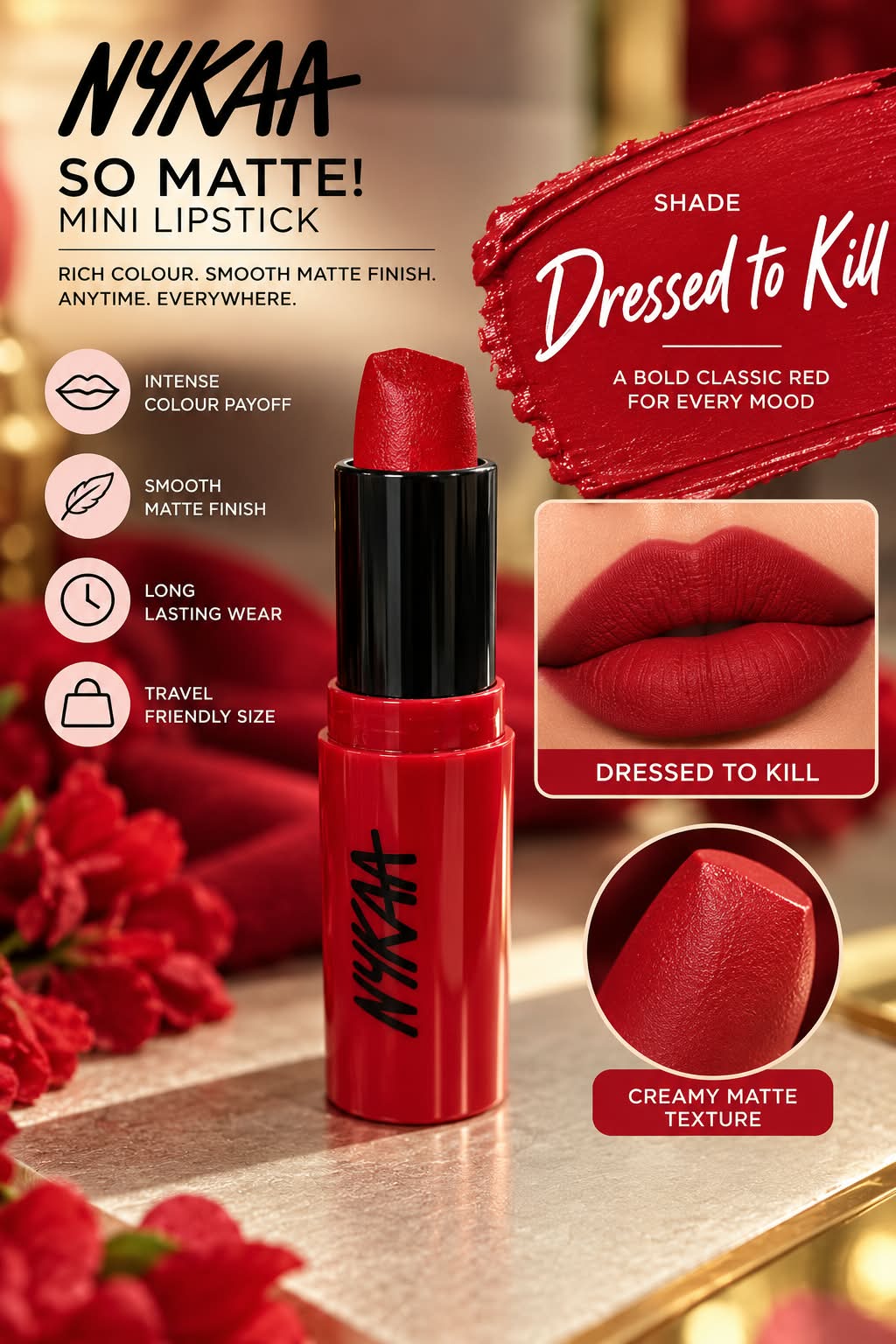 Nykaa So Creme! Creamy Matte Lipstick