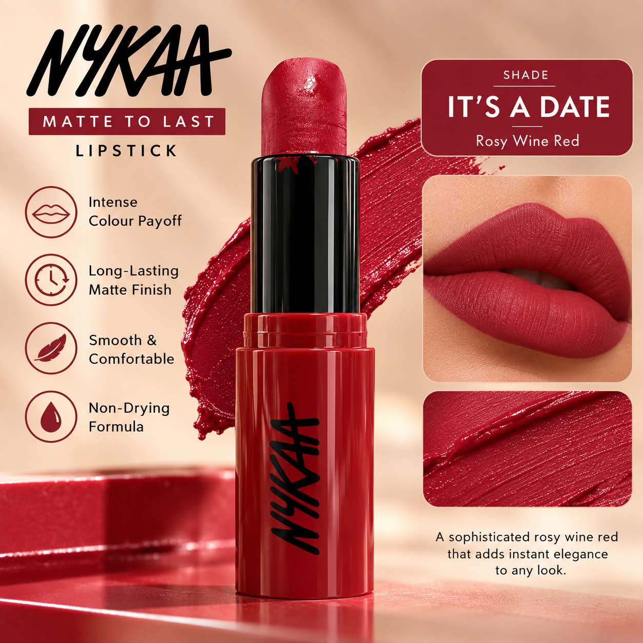 Nykaa So Creme! Creamy Matte Lipstick