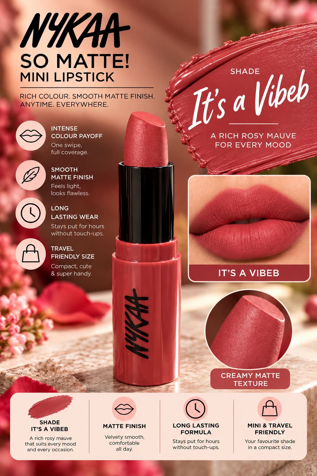 Nykaa So Creme! Creamy Matte Lipstick