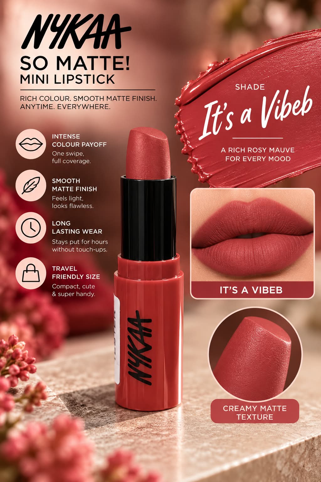 Nykaa So Creme! Creamy Matte Lipstick