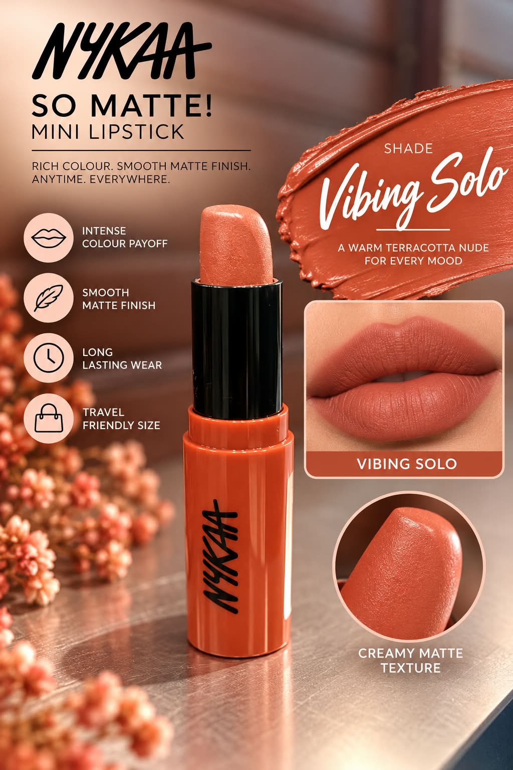 Nykaa So Creme! Creamy Matte Lipstick