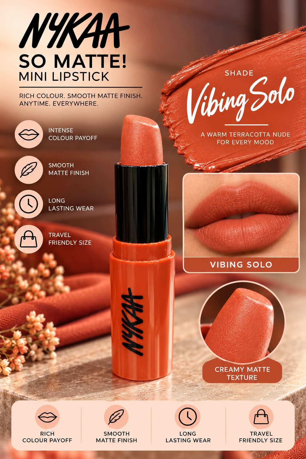 Nykaa So Creme! Creamy Matte Lipstick