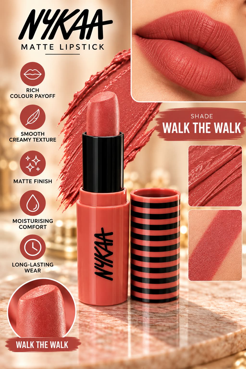 Nykaa So Creme! Creamy Matte Lipstick