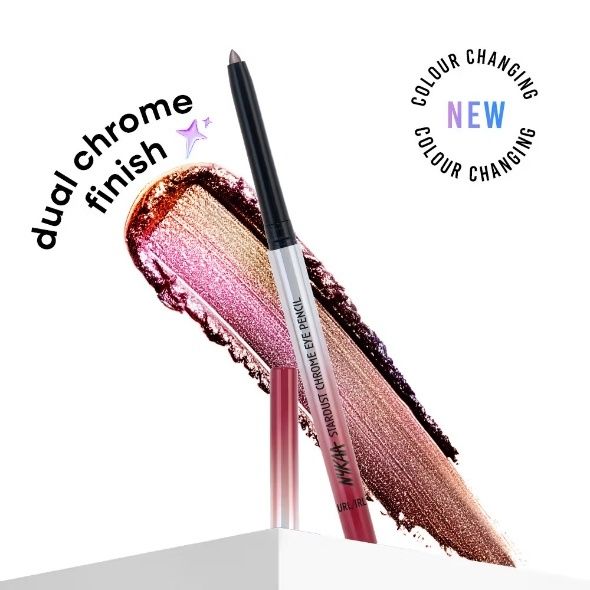 Nykaa Stardust Holographic Long Lasting Waterproof Smudgeproof Chrome Pencil Eyeliner