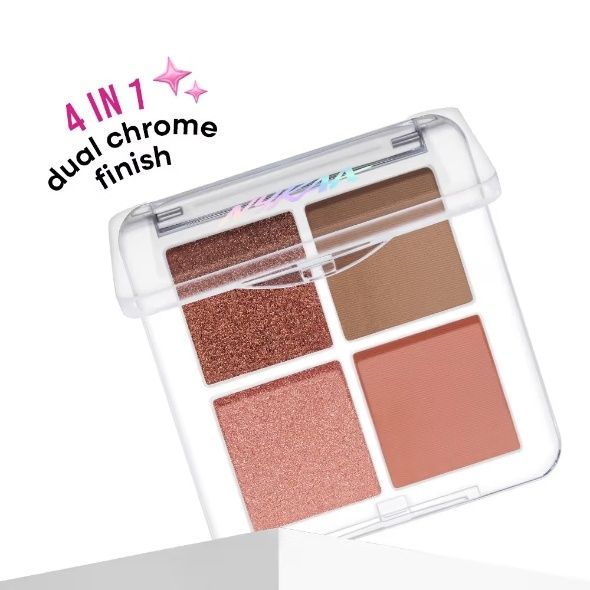 Nykaa Stardust Multi-Texture Holographic Quad Eyeshadow Palette
