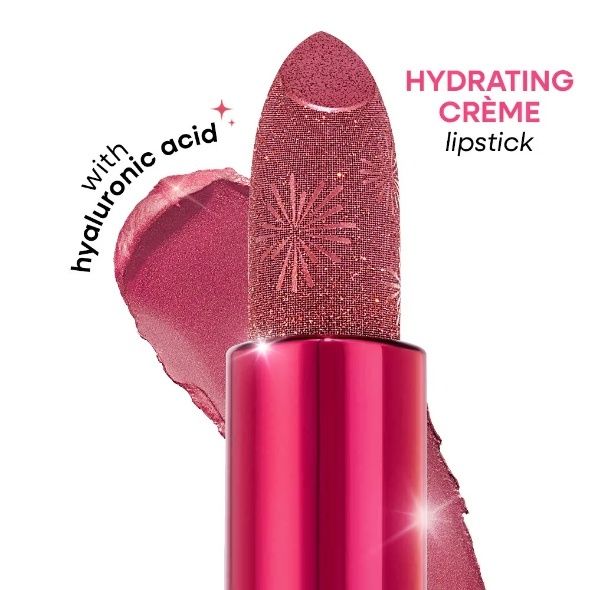 Nykaa Ultra Silk Hydrating Satin Serum Creme Glitter Lipstick with Hyaluronic Acid