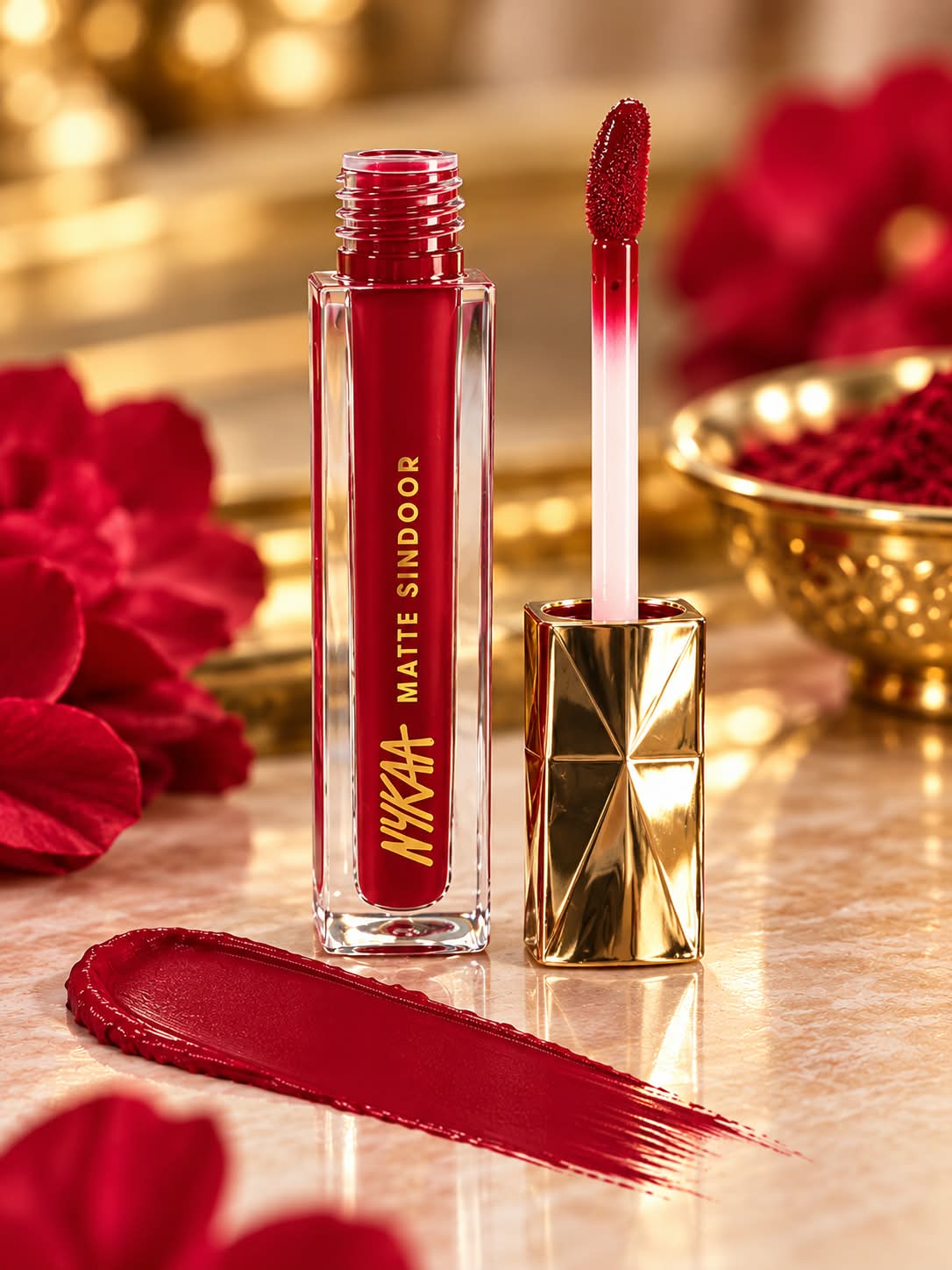 Nykaa Matte Sindeer Smudge Proof Rich Colour Long Lasting