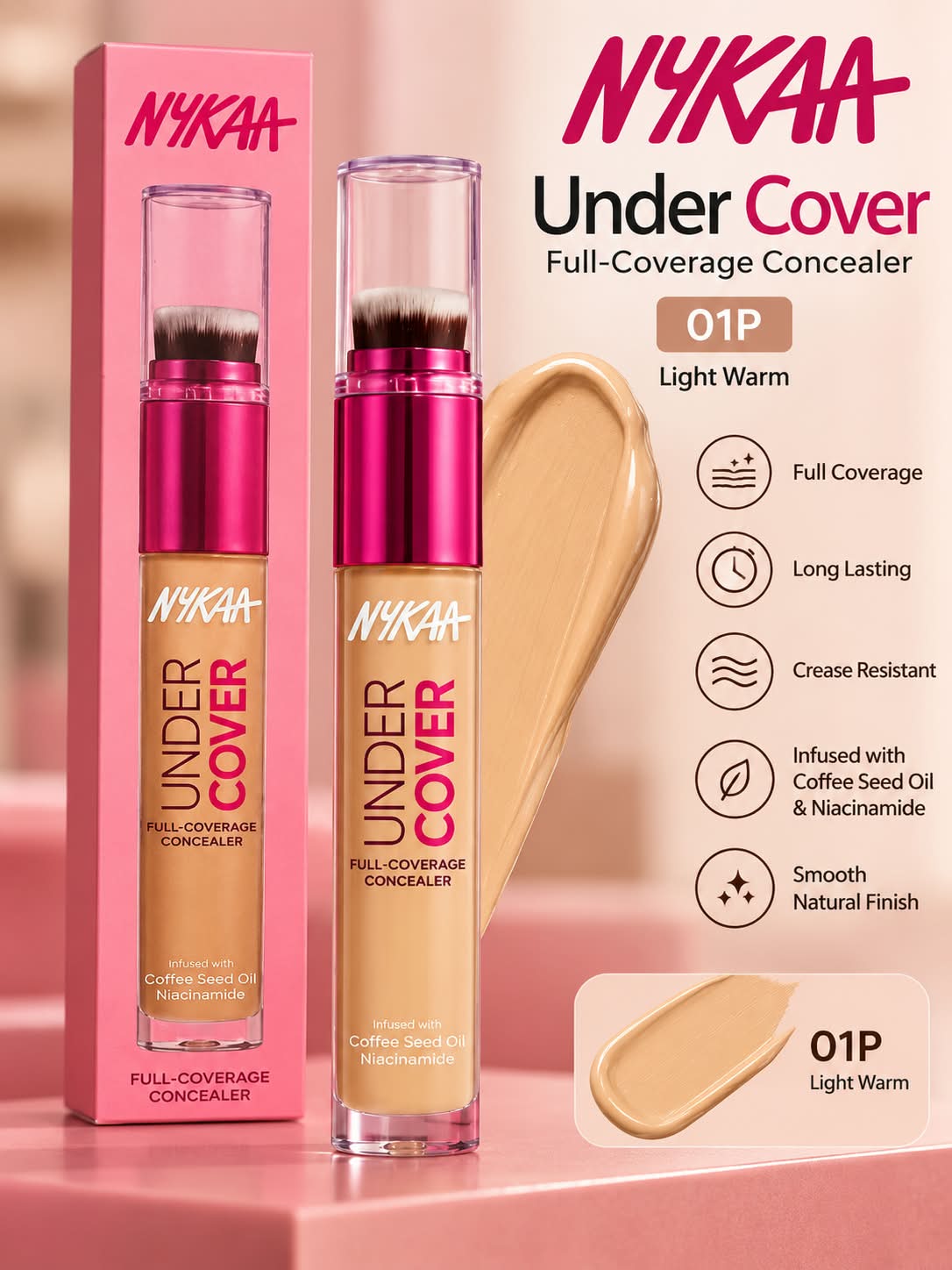NYKAA Undercover Full Coverage Concealer