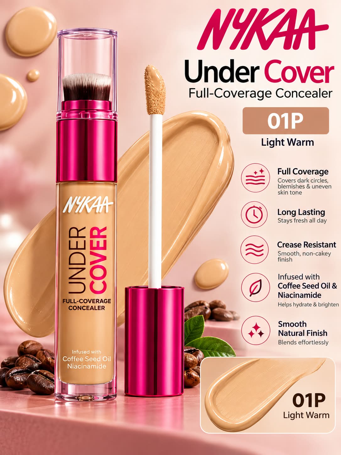 NYKAA Undercover Full Coverage Concealer