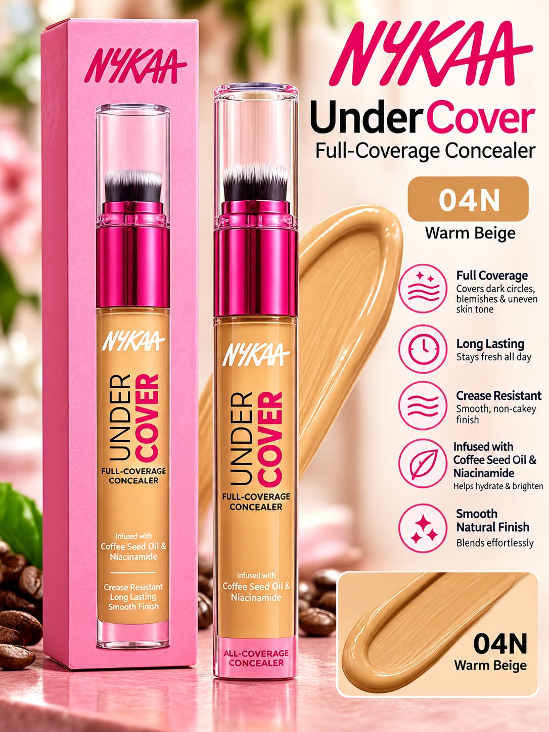 NYKAA Undercover Full Coverage Concealer