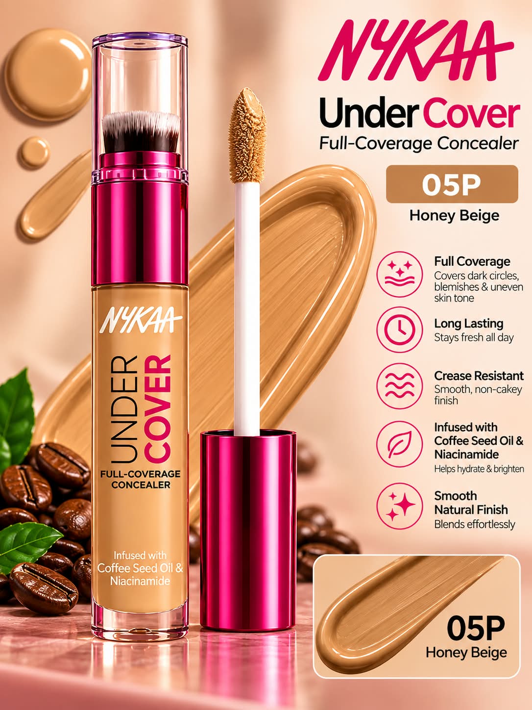 NYKAA Undercover Full Coverage Concealer