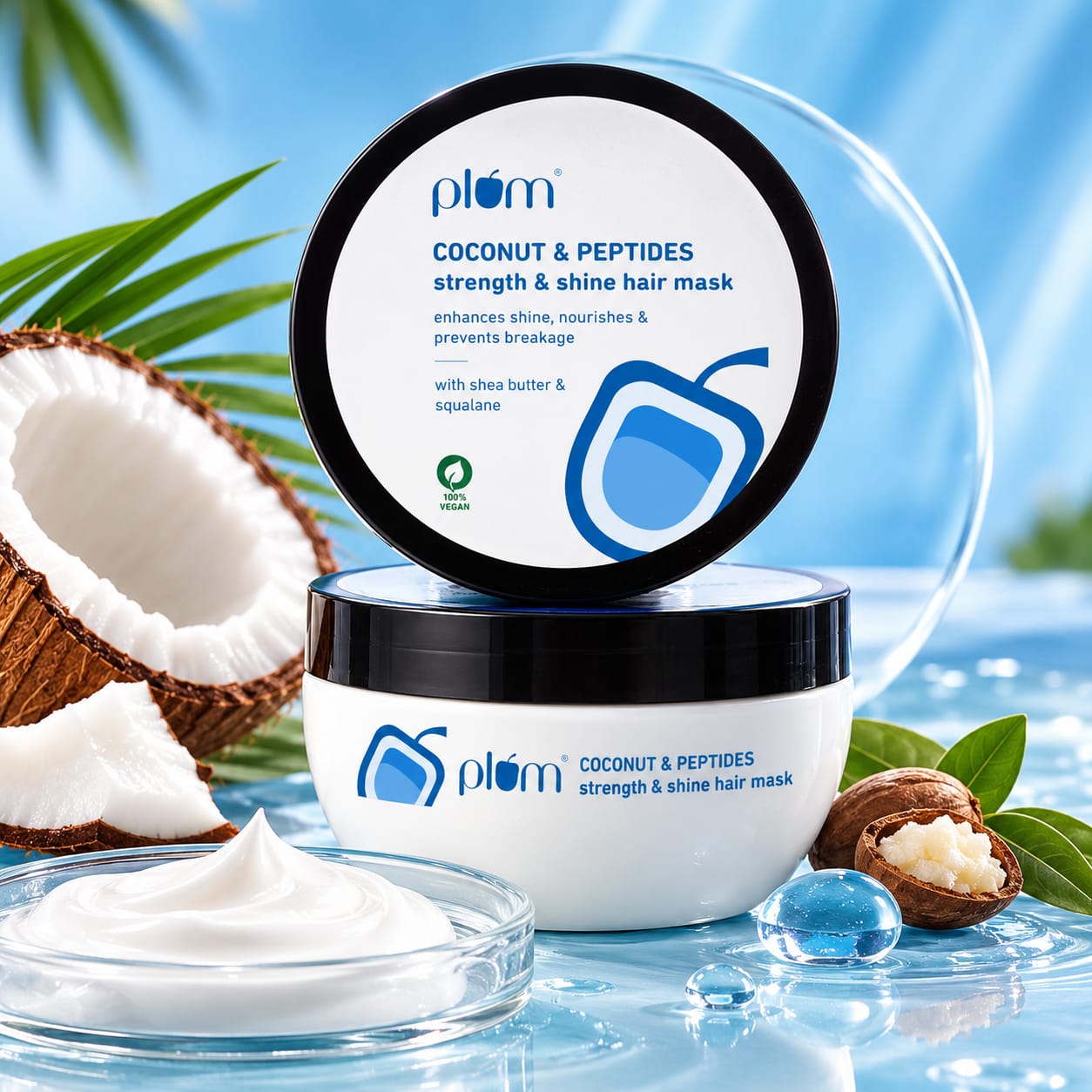 Plum Coconut & Peptides Strength & Shine Hair Mask 250gm