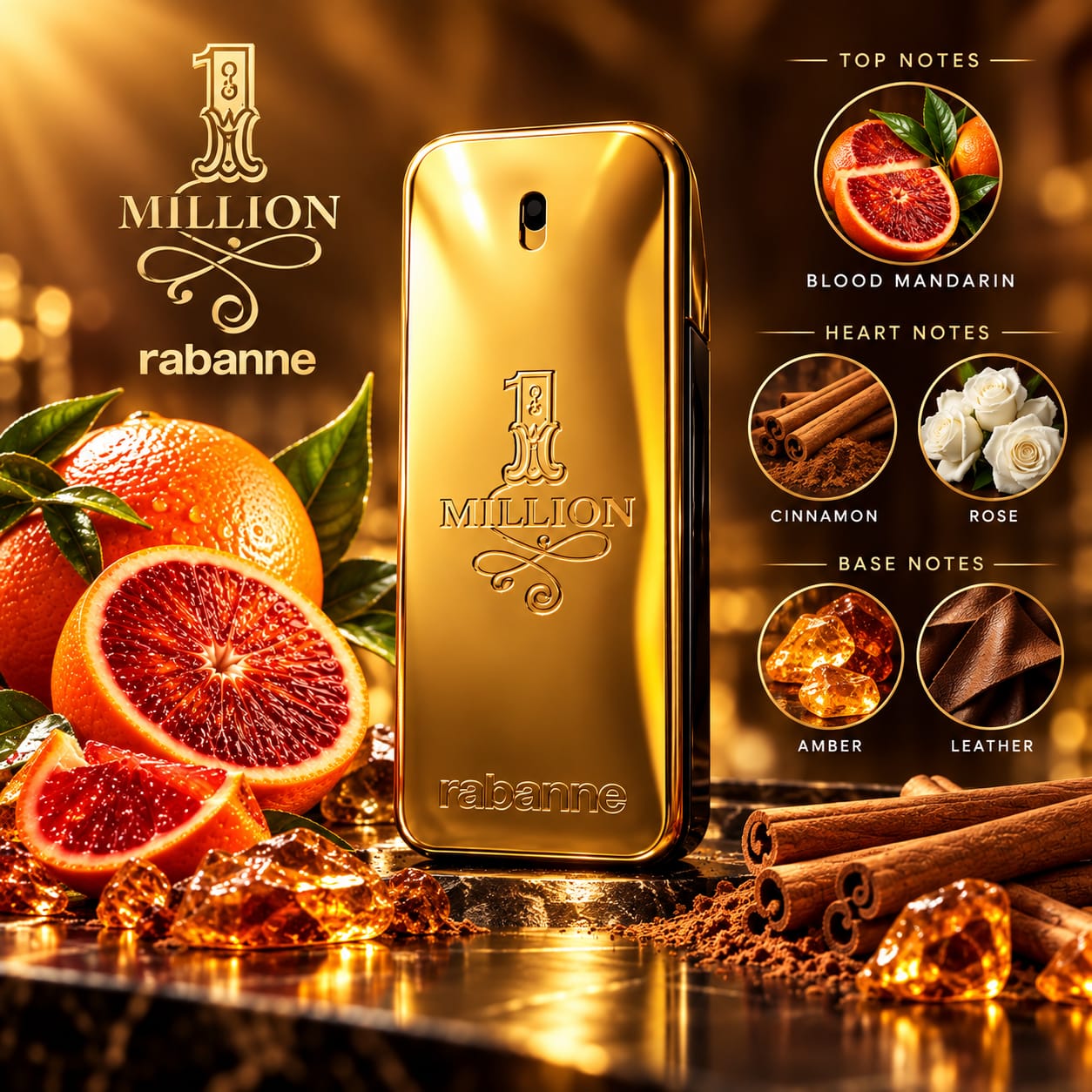 Paco Rabanne 1 Million Perfume For Men EDT