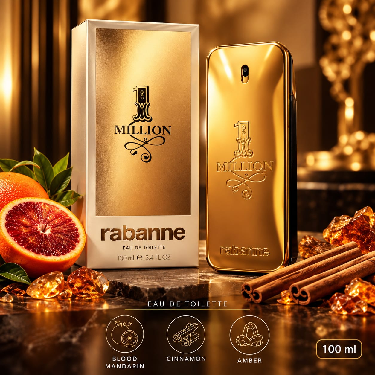 Paco Rabanne 1 Million Perfume For Men EDT