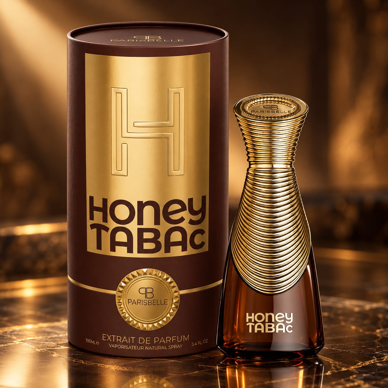 Parisbelle Honey Tabac Perfume Extrait De Parfum 100ml