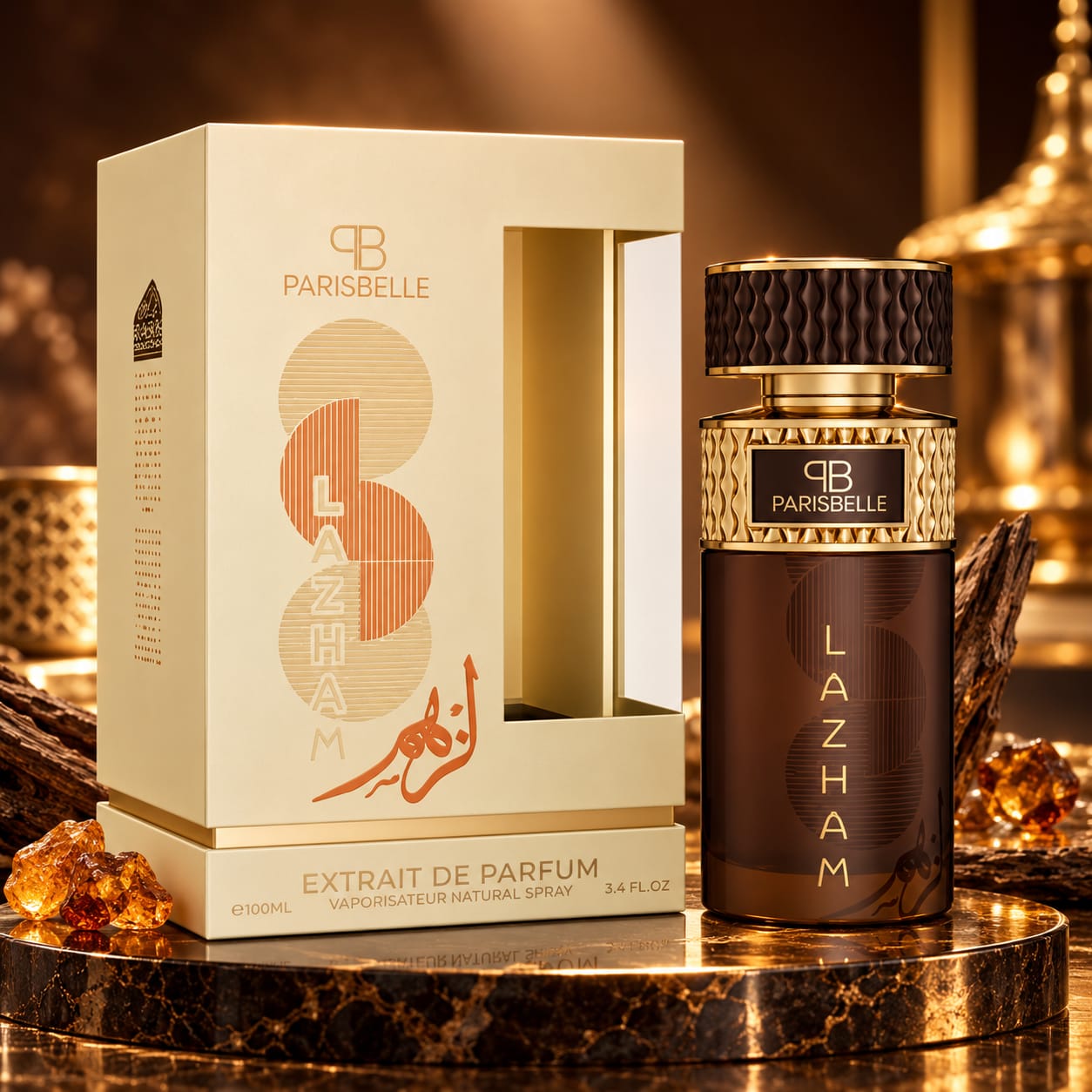 Parisbelle Lazham Perfume Extrait De Parfum 100ml