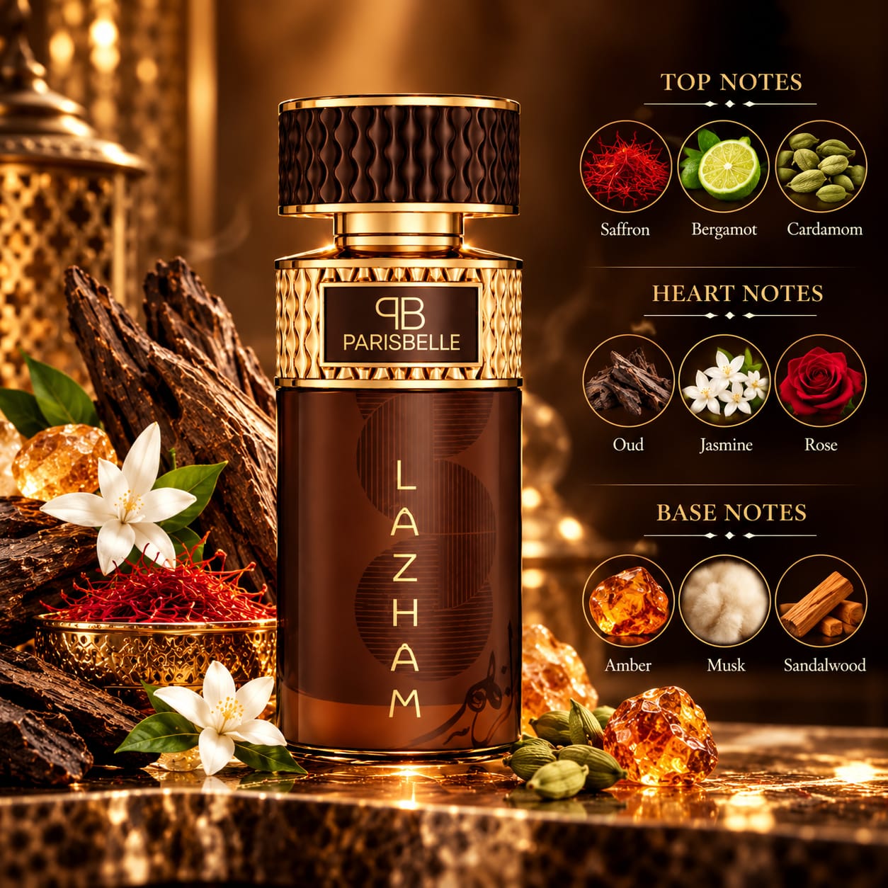 Parisbelle Lazham Perfume Extrait De Parfum 100ml