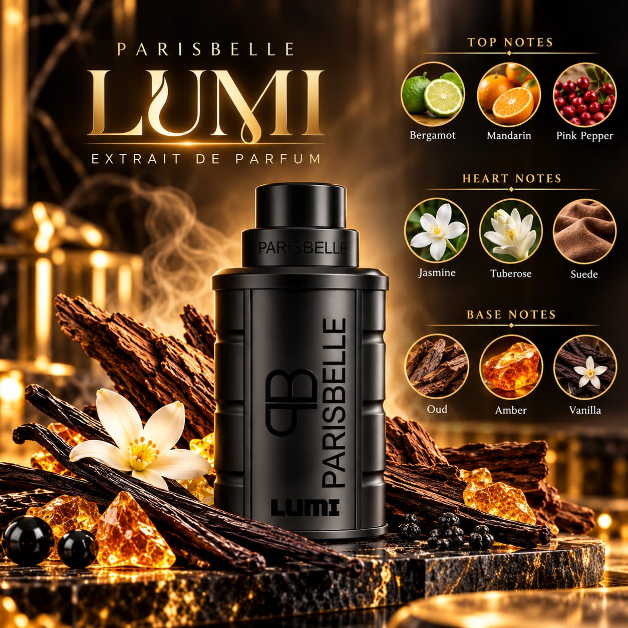 Parisbelle Lumi Perfume Extrait De Parfum 100ml